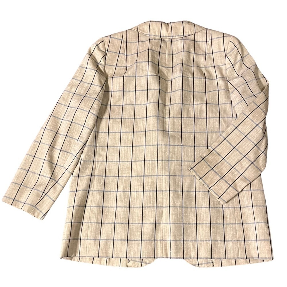 Vtg Pendleton Blazer Window Pane Check Preppy Aca… - image 6